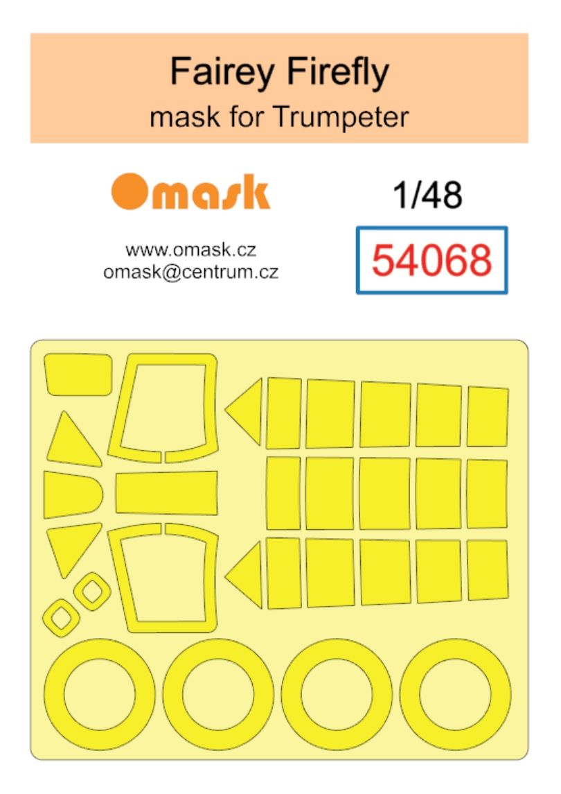 1:48 Fairey Firefly mask (for Trumpeter)