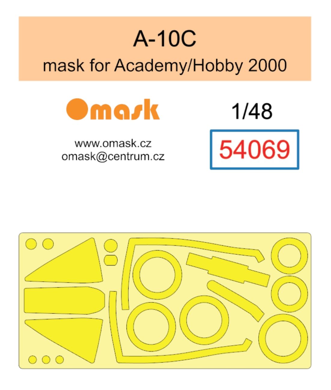 1:48 A-10C mask (for Academy/Hobby 2000)