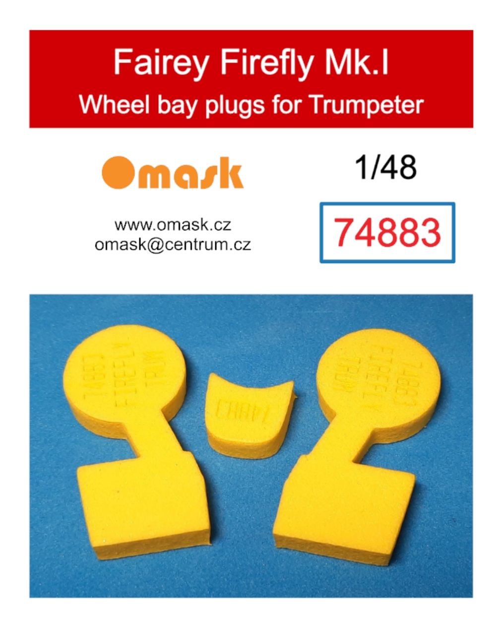 1:48 Fairey Firefly Mk.I wheel bay plugs (for Trumpeter)