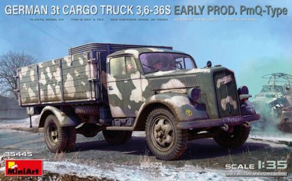 1:35 GERMAN 3t CARGO TRUCK 3,6-36S EARLY PROD. PmQ-Type