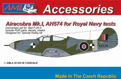 1:32 Bell Airacobra Mk.I - AH574 for Royal Navy tests Conversion Set (for Special Hobby kits)