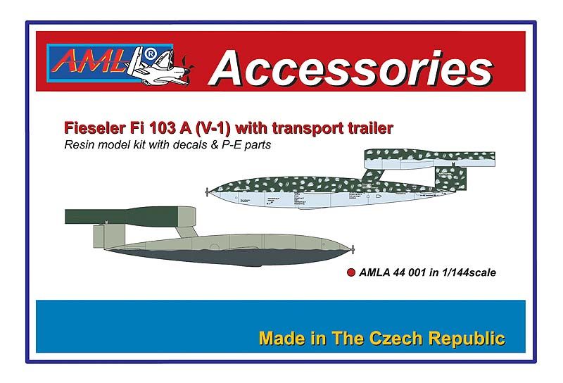 1:144 Fieseler Fi-103A (V-1) with transport trailer