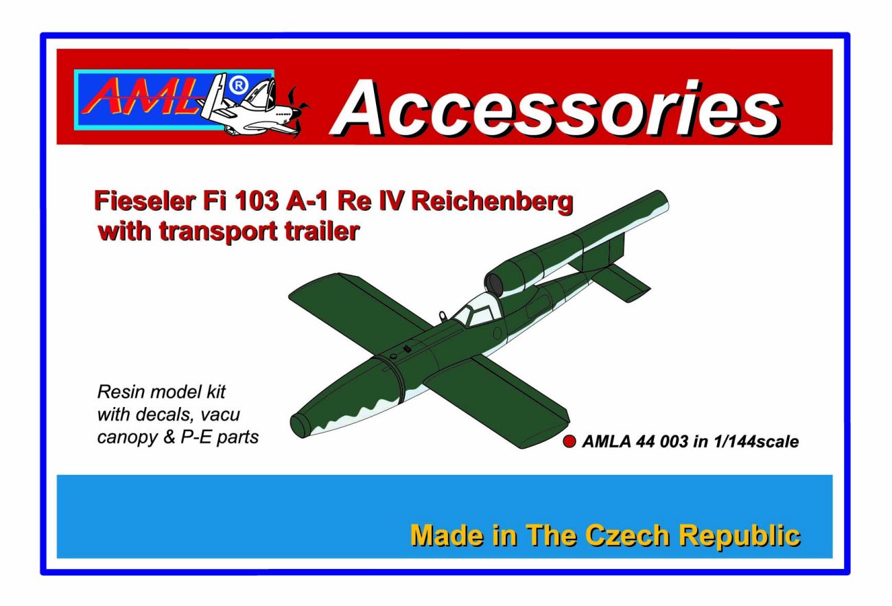 1:144 Fieseler Fi-103A-1 Re IV Reichenberg with transport trailer