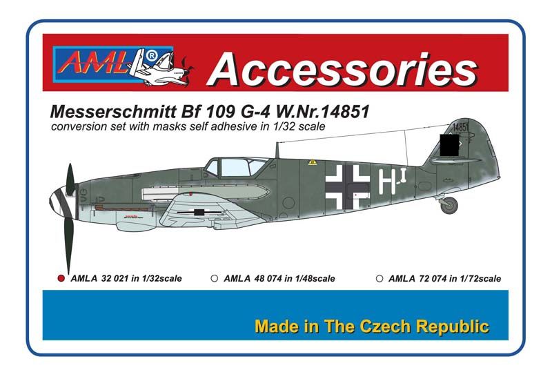 1:48 Messerschmitt Bf-109 G-4 W.Nr14851 - Conversion Set