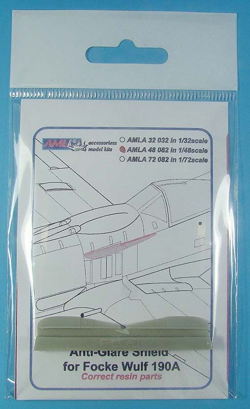 1:48 Anti-Glare Shield for Focke-Wulf Fw-190 A (designed to be used with Eduard kits and Hasegawa kits)