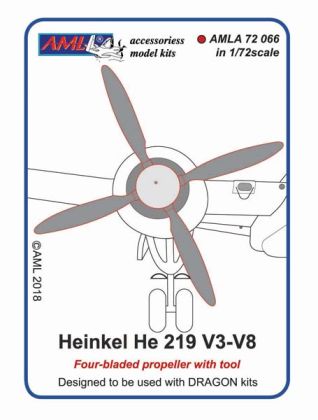 1:72 Heinkel He-219V3-V8 (Four bladed propeller with tool)