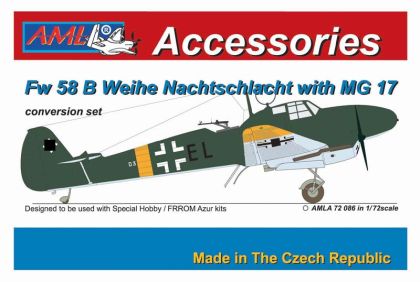 1:72 Focke-Wulf Fw-58 B Nachtschlacht with MG 17 (for Azur, Fromm and Special Hobby kits)