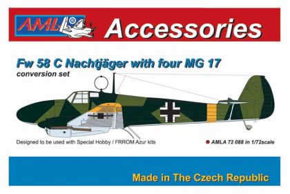 1:72 Focke-Wulf Fw-58 C Nachtjäger with four MG 17 (for Azur, Fromm and Special Hobby kits)