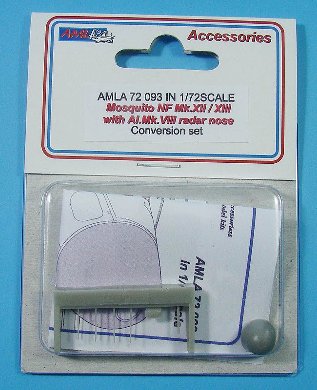 1:72 de Havilland Mosquito NF.XII / NF.XIII with A.I. Mk.VIII radar nose conversion set