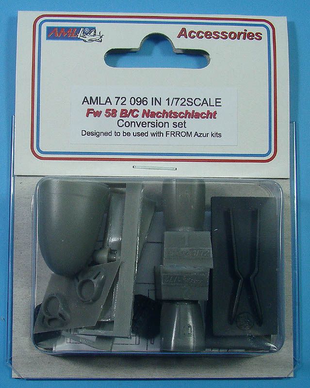 1:72 Focke-Wulf Fw-58 B/C Nachtschlacht Conversion Set (designed to be used with Azur / Fromm kits)