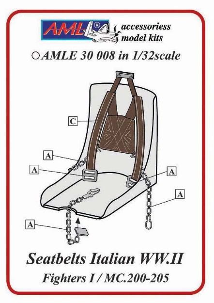 1:32 Italian Air Force WWII Seatbelts for Macchi C.200/C.205