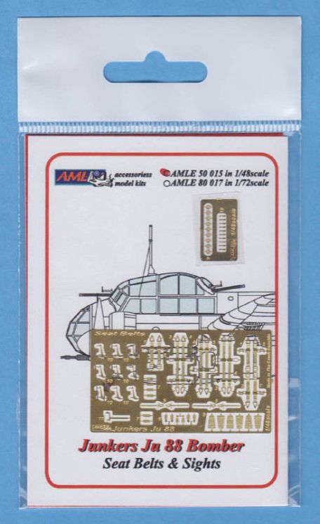 1:48 Junkers Ju-88 Bomber - seat belts and gun sights