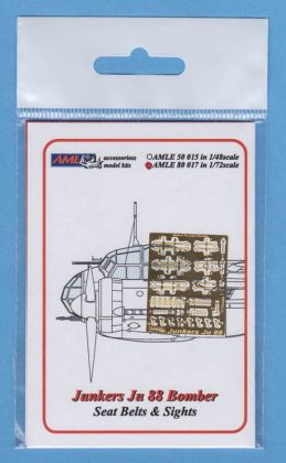 1:72 Junkers Ju-88 Bomber - seat belts and gun sights
