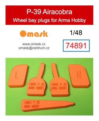 1:48 P-39 Airacobra wheelbay plugs (for Arma Hobby)