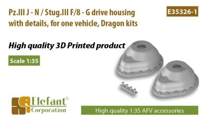 1:35 Pz.III J - N / Stug.III F/8 - G drive housing with details, Dragon kits