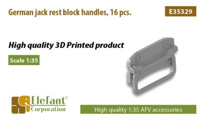 1:35 German jack rest block handles, 16 pcs.