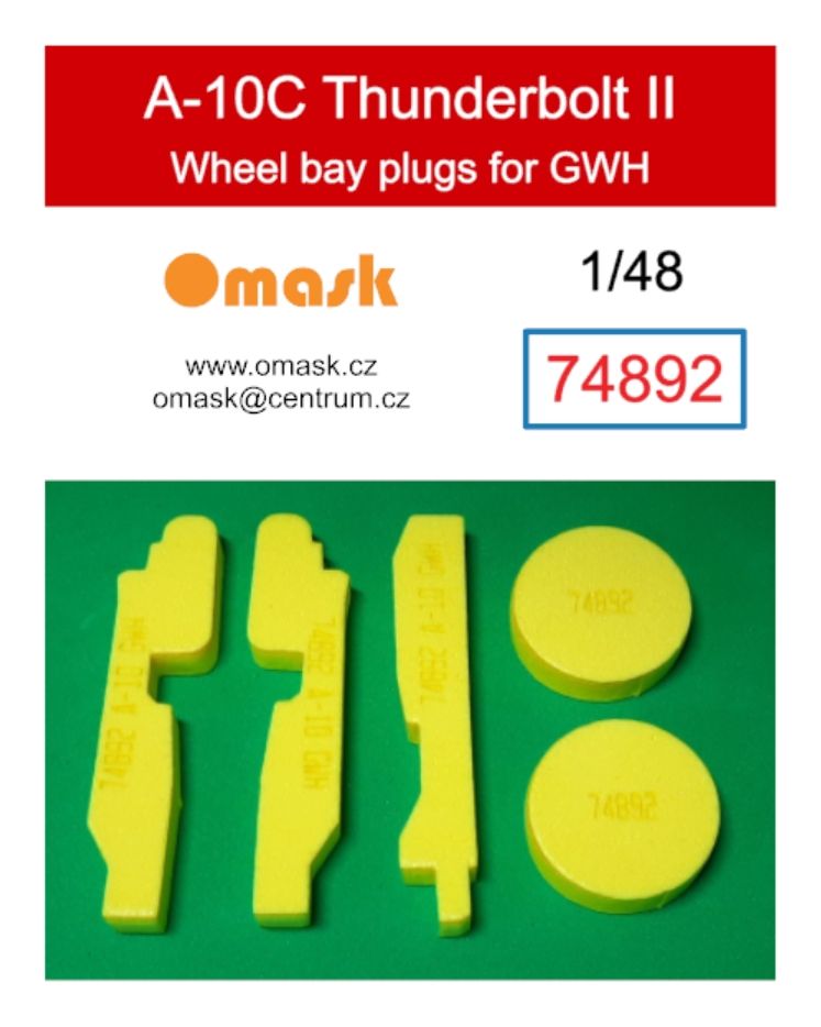 1:48 A-10C Thunderbolt II wheelbay plugs (for GWH)