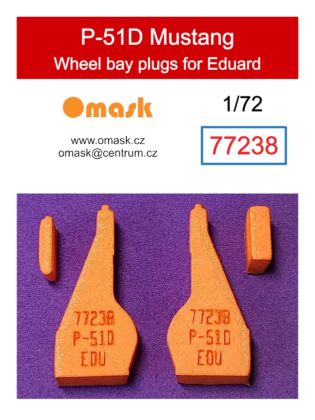 1:72 P-51D Mustang wheel bay plugs (for Eduard)