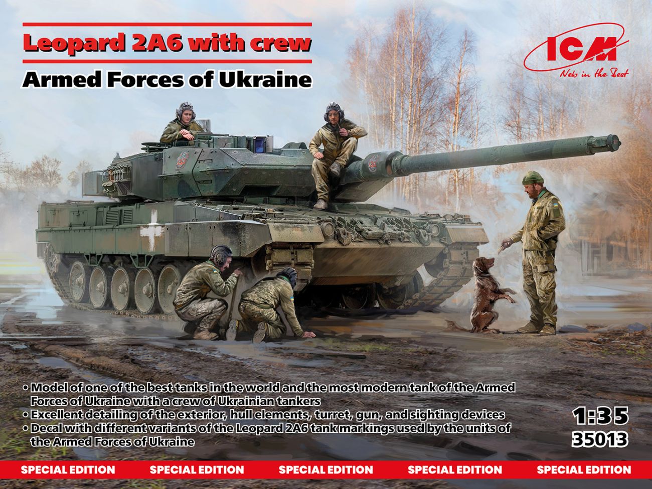 1:35 Leopard 2A6 with crew