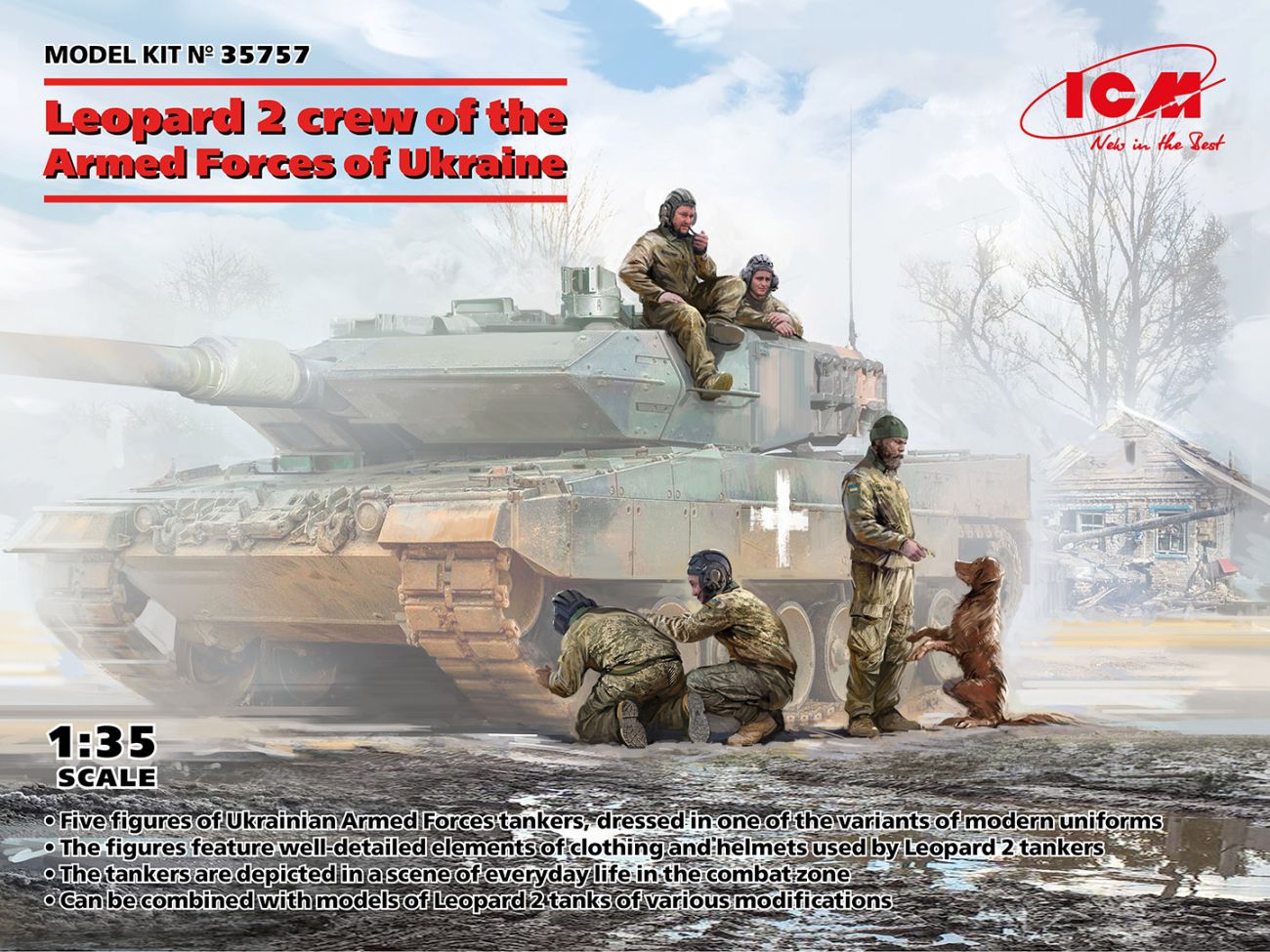 1:35 Leopard 2 crew of the Armed Forces of Ukraine