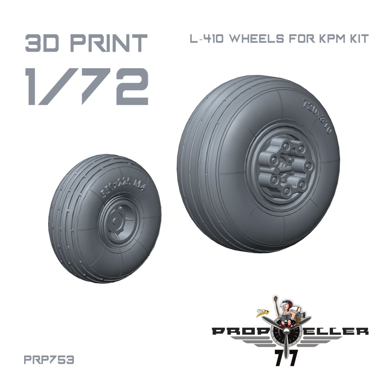 1:72 L-410 wheels fo KPM kit