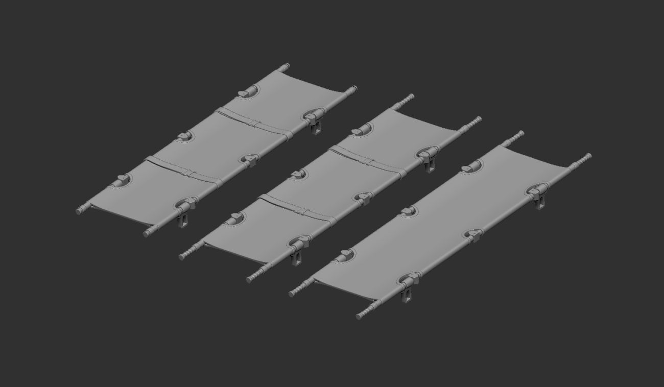 1:72 Taktická nosítka