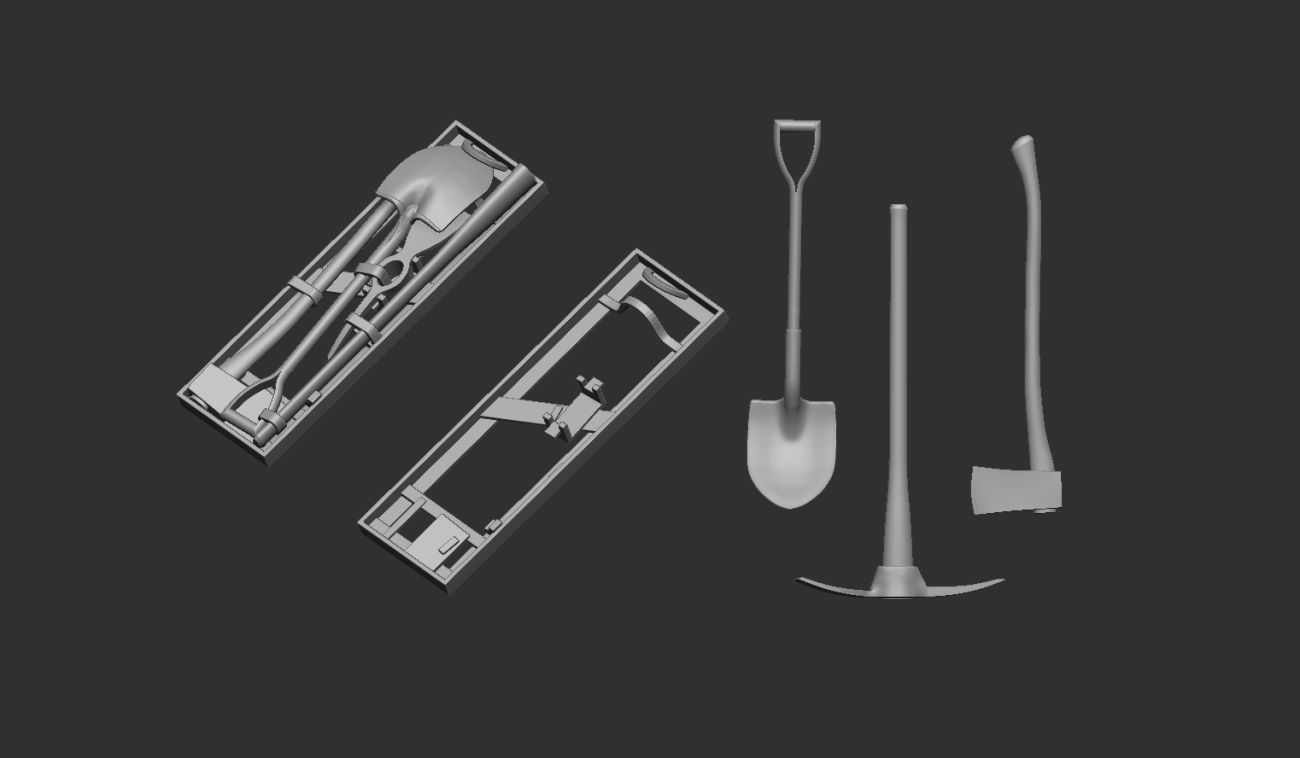 1:35 US pioneer tools kit