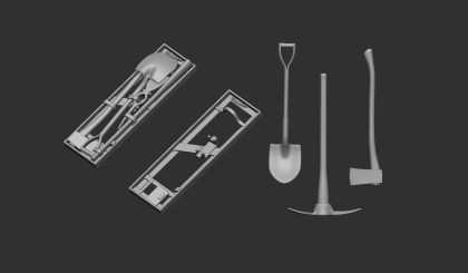 1:48 US pioneer tools kit