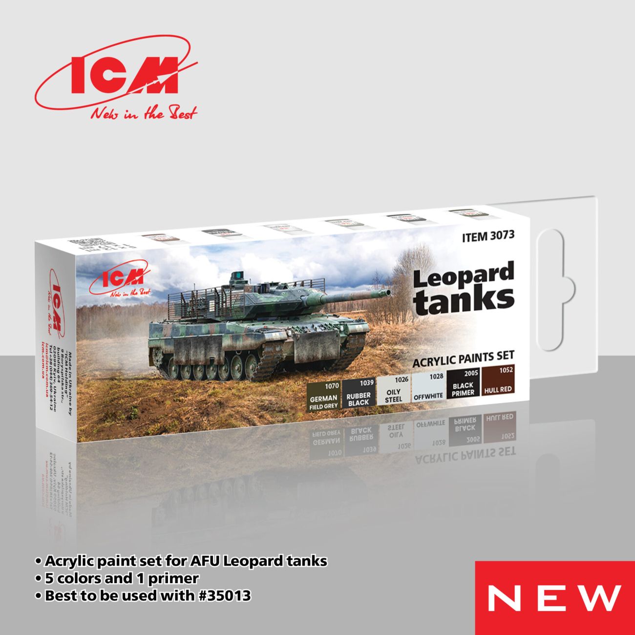Acrylic Paint Set for AFU Leopard Tanks