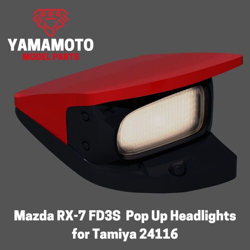 1:24 PopUp Headlights For Mazda RX-7 FD3S (For Tamiya 24116)