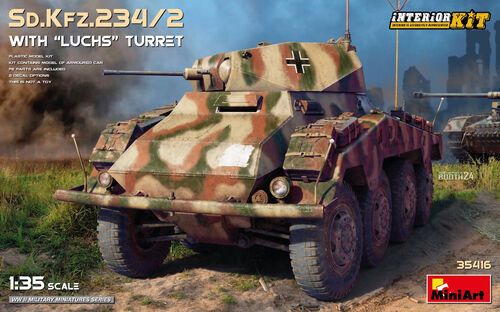 1:35 Sd.Kfz.234/2 WITH LUCHS TURRET. INTERIOR KIT
