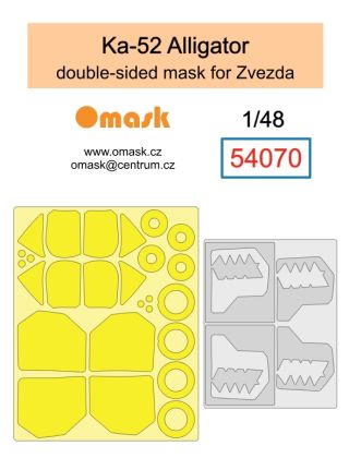 1:48 Ka-52 Alligator double-sided mask (for Zvezda)
