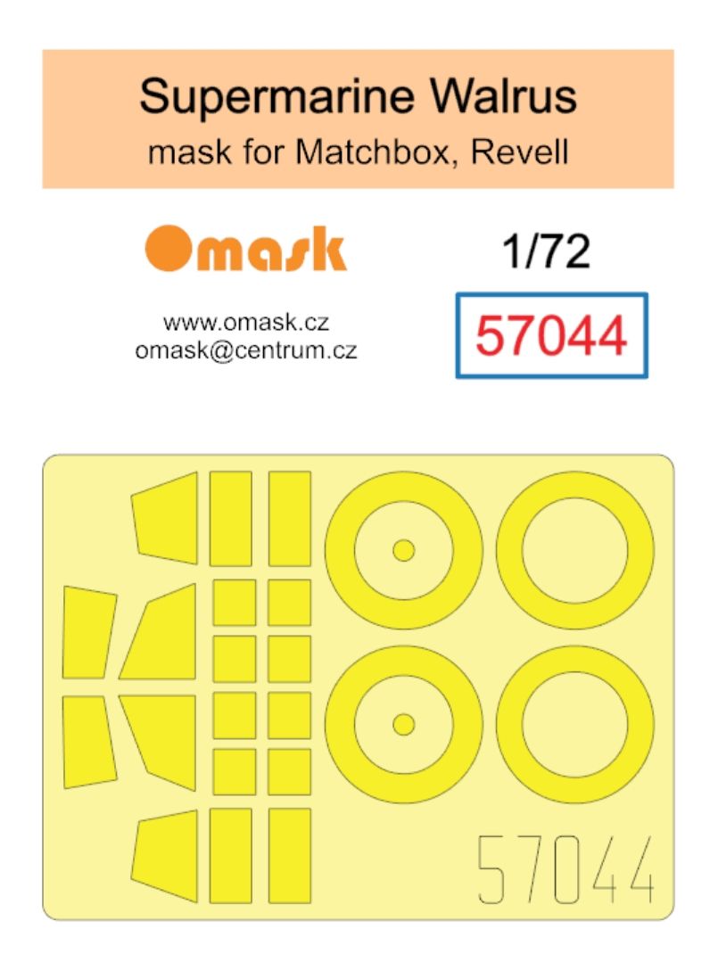 1:72 Supermarine Walrus mask (for Matchbox/Revell)