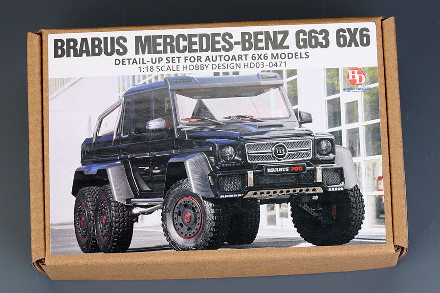 1:18 Brabus Mercedes-BENZ G63 6X6 Detail-up Set For AUTO 6X6 (Resin+PE+Decals)