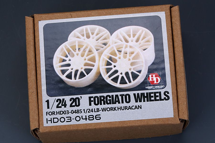 1:24 20inch Forgiato Wheels Set for LB-Work Lamborghini Huracan (4 Wheels)