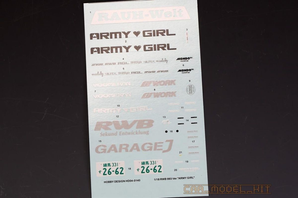 1:18 RWB 993 Ver.Army Girl