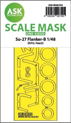 1:48 Su-27 Flanker-B one-sided express fit mask for Kitty Hawk