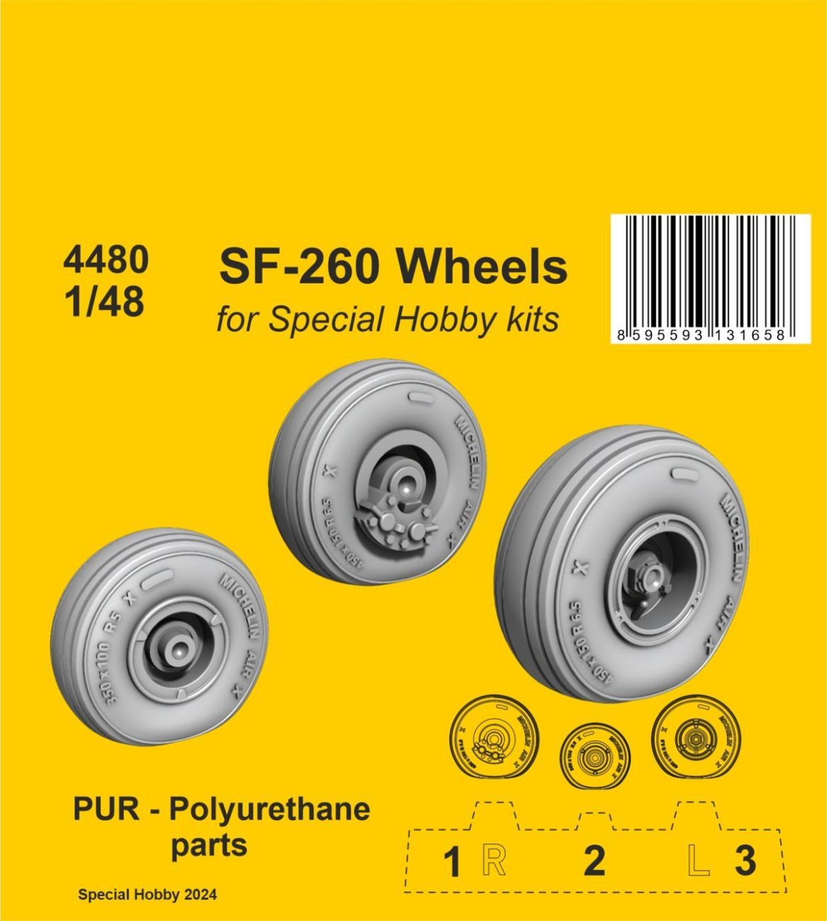 1:48 SF-260 Wheels / for SH kits