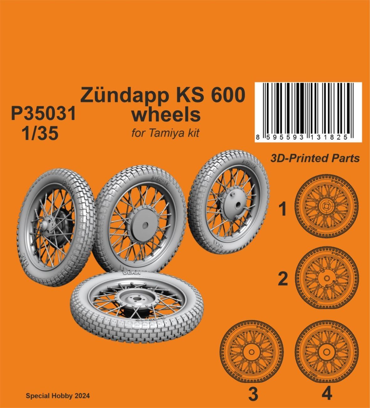 1:35 Zündapp KS 600 Wheels