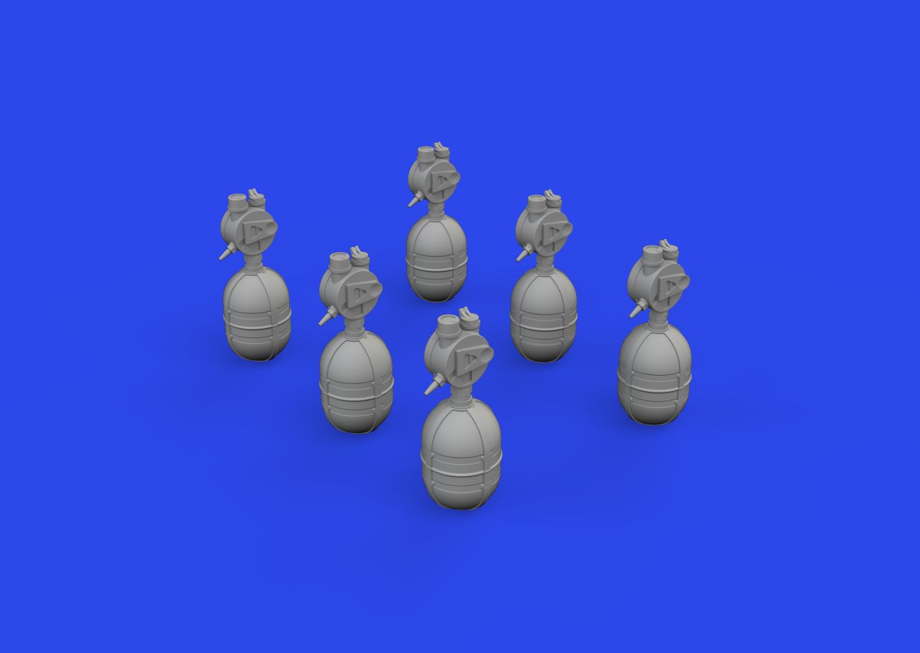 1:32 WWII USAAF oxygen cylinder A-4 PRINT