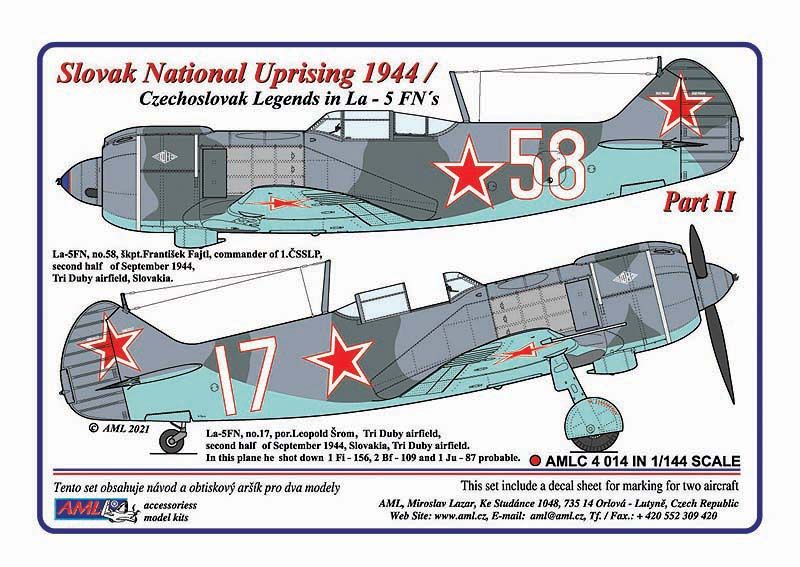 1:144 Slovak National Uprising 1944/ Czechoslovak Legends in Lavochkin La-5FN's - Part II