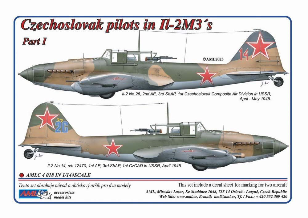 1:144 Czechoslovak pilots in Ilyushin Il-2M3 Part I