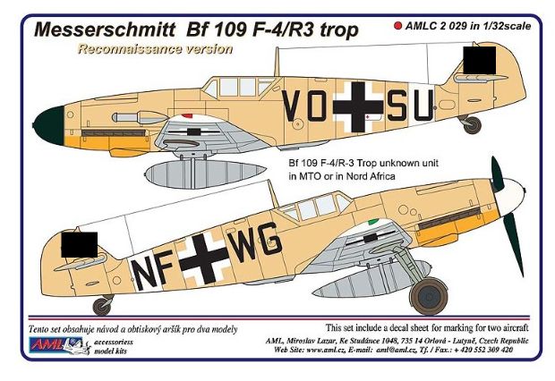 1:32 Messerschmitt Bf 109 F-4/R3 Trop