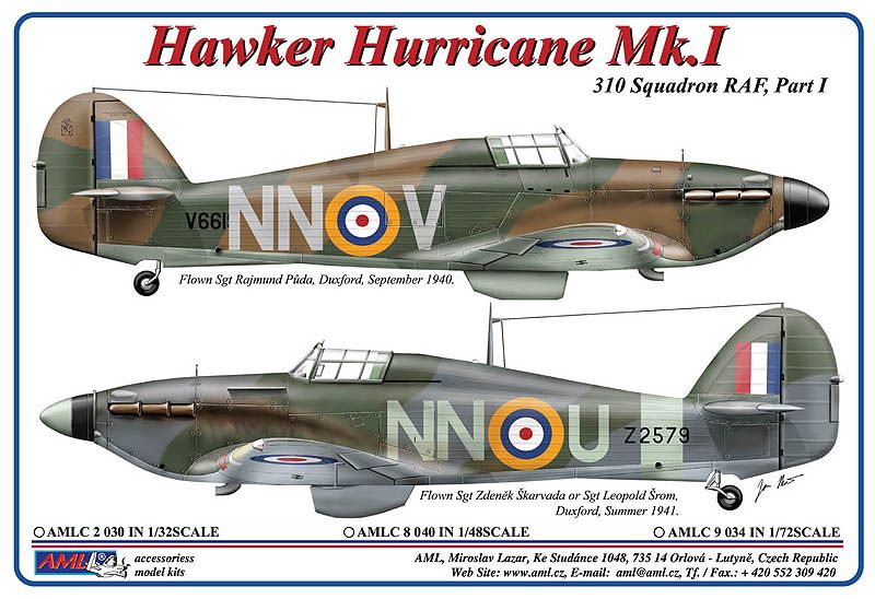 1:48 310th Squadron RAF, Part I / Hawker Hurricane Mk.I