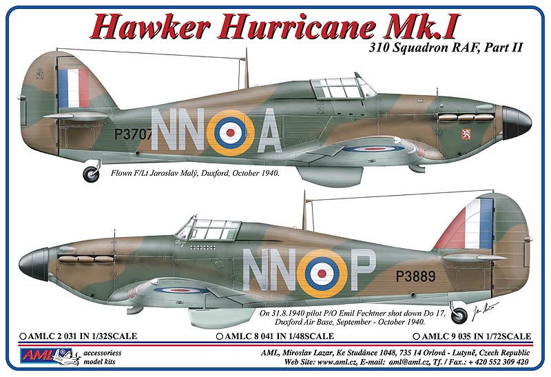 1:72 310th Squadron RAF, Part II / Hawker Hurricane Mk.I
