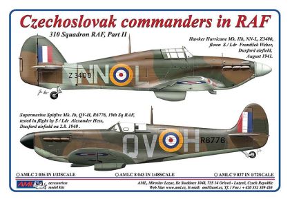 1:72 Czechoslovak commanders in RAF Hawker Hurricane Mk.IIb