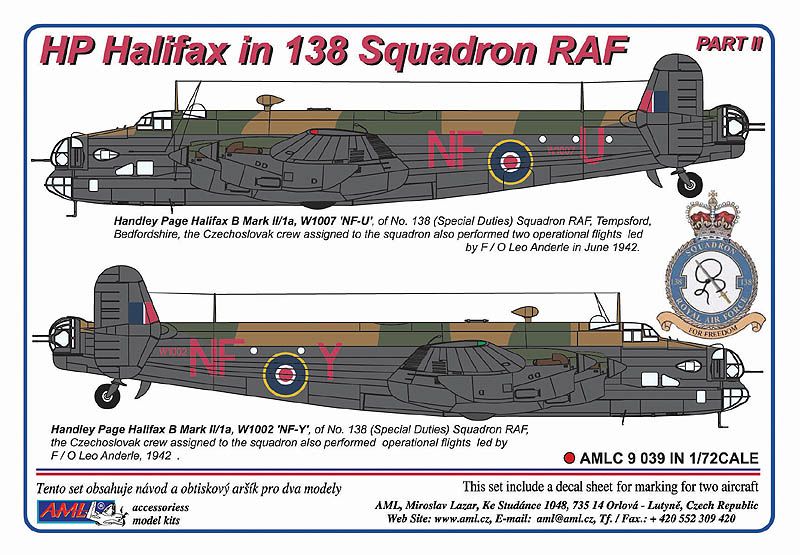 1:72 Handley-Page Halifax Mk.II in 138 Squadron RAF / Part II