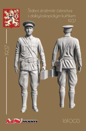 1:16 Strážmistr četnictva s daktyloskopickým kufříkem 1937