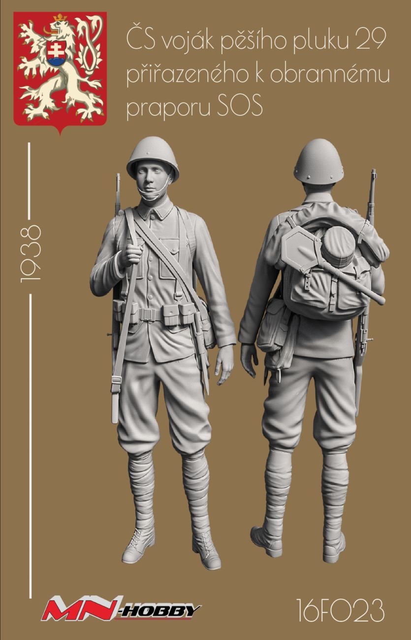 1:16 ČS voják pěšího pluku 29 přiřazenému k obrannému praporu SOS