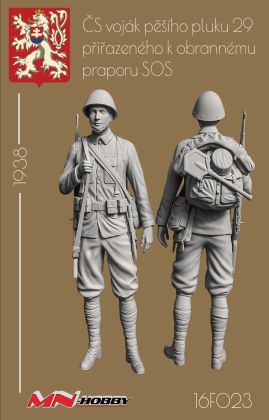 1:16 ČS voják pěšího pluku 29 přiřazenému k obrannému praporu SOS